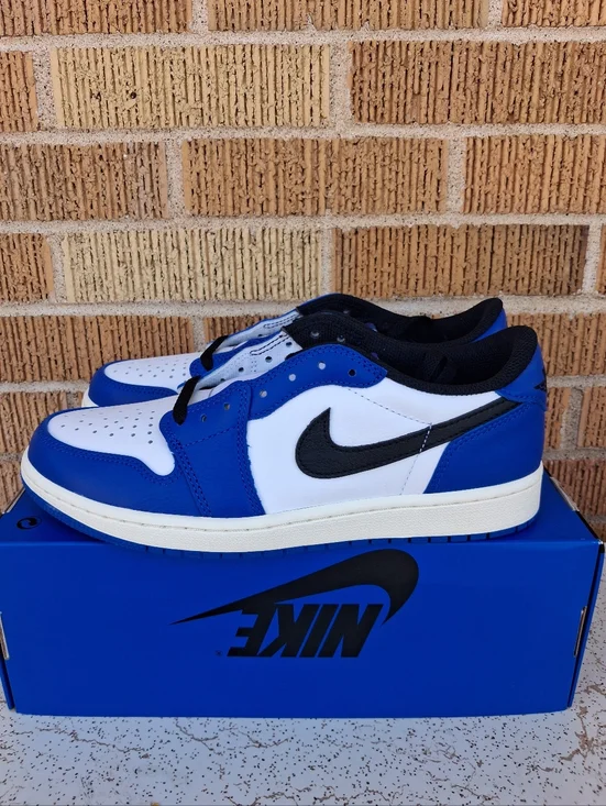 Men’s Size 8.5 Air Jordan 1 Retro Low OG Game Royal Blue CZ0790-140 ((No Lid)) - Picture 3 of 7